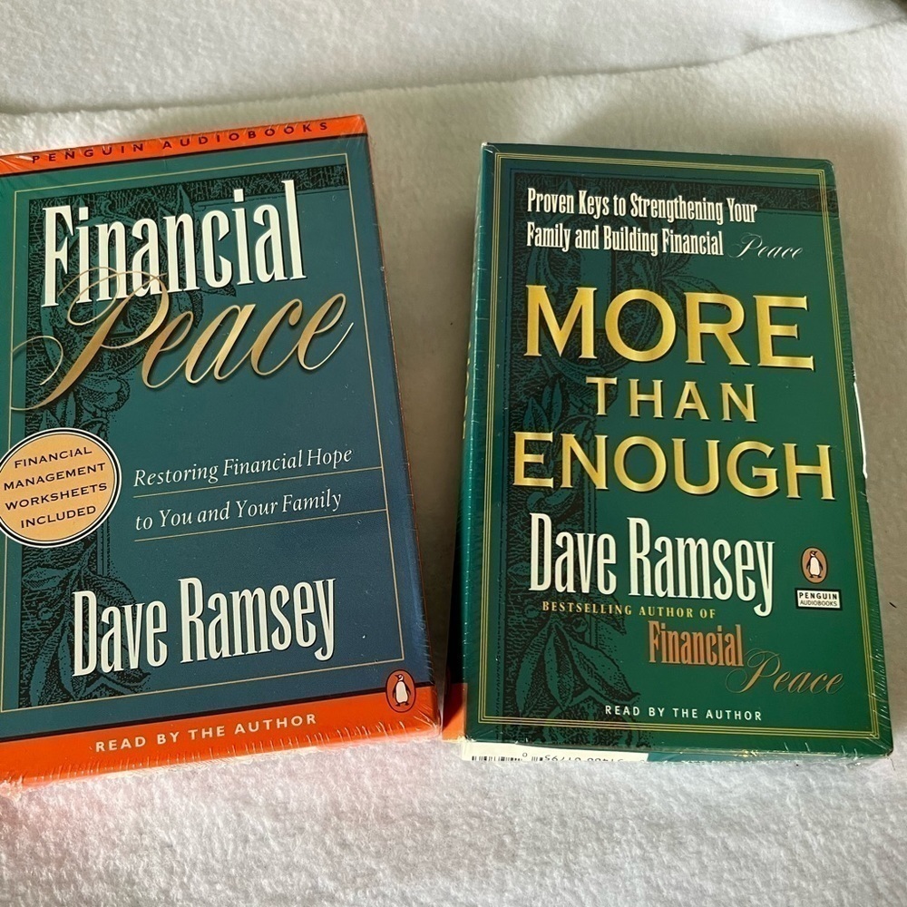 Sealed Financial Peace & More than Enough Cassette Audio Books by Dave Ramsey